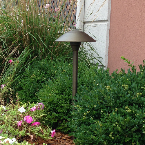 Brass Dome Pathlight | Lite the Nite